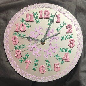 Holiday mirror clock